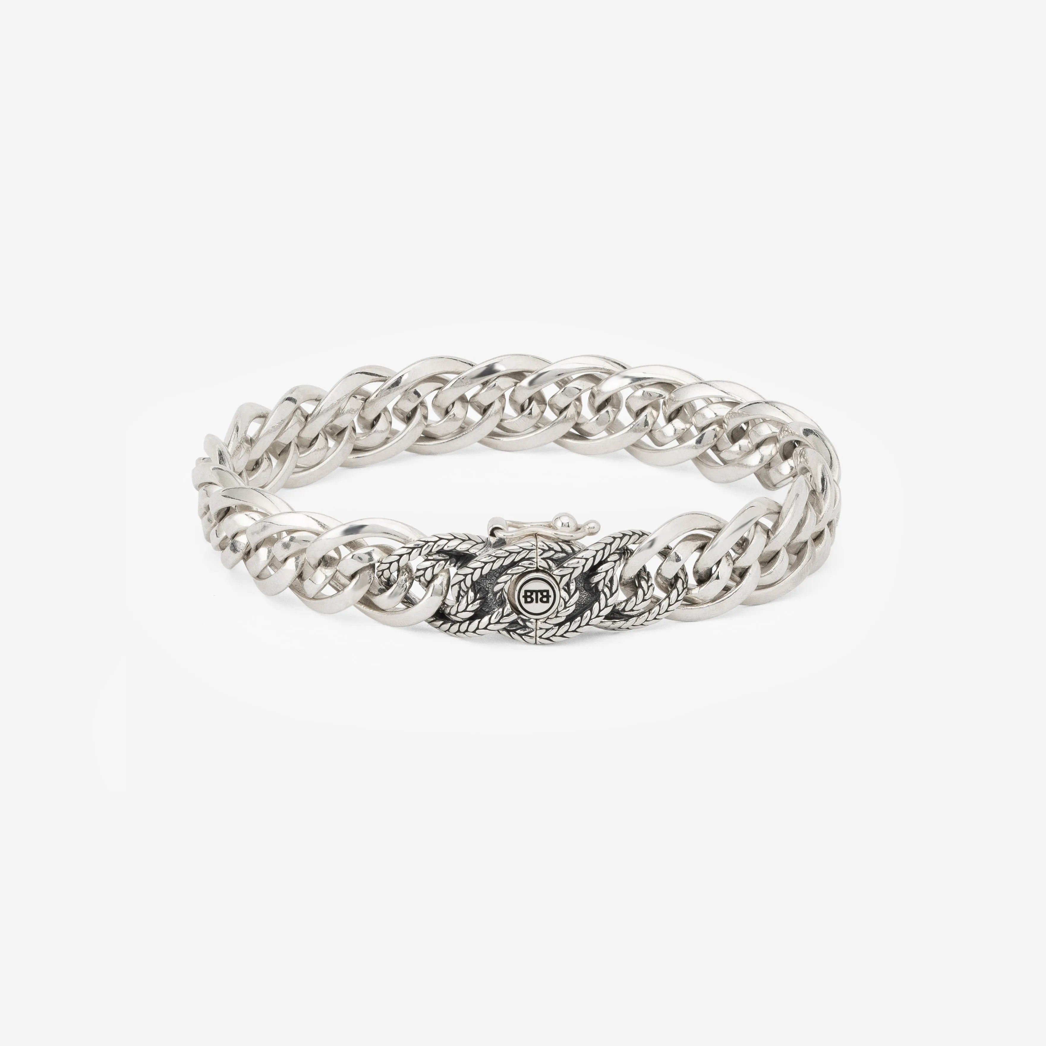Buddha to Buddha - Zilveren armband, J208 Nathalie XS Texture Bracelet Silver 20cm - 001K012080112